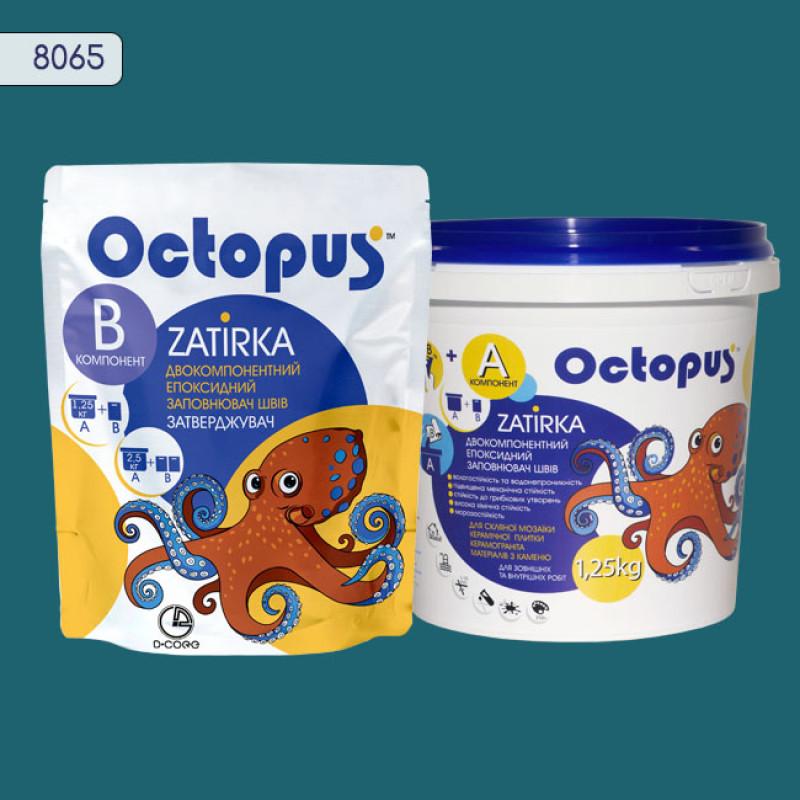 Епоксидна двокомпонентна  фуга Octopus Zatirka колір 8065 1,25 кг (8065-1)