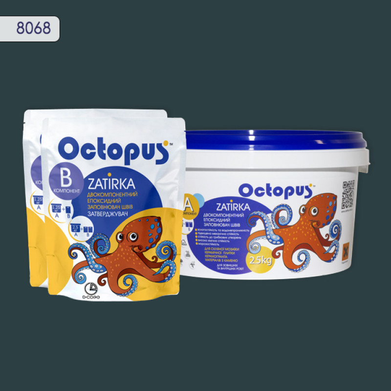 Епоксидна двокомпонентна  фуга Octopus Zatirka колір 8068 2,5 кг (8068-2)