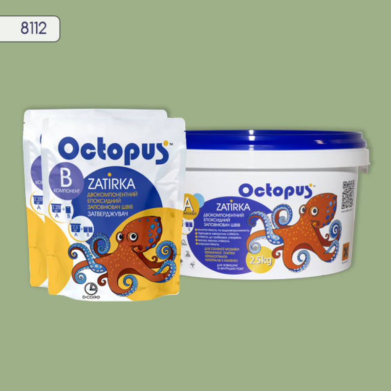 Епоксидна двокомпонентна  фуга Octopus Zatirka колір 8112 2,5 кг (8112-2)