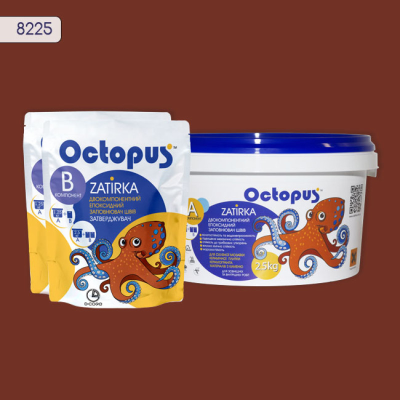 Епоксидна двокомпонентна  фуга Octopus Zatirka колір 8225 2,5 кг (8225-2)