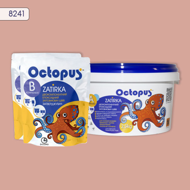 Епоксидна двокомпонентна  фуга Octopus Zatirka колір 8241 2,5 кг (8241-2)