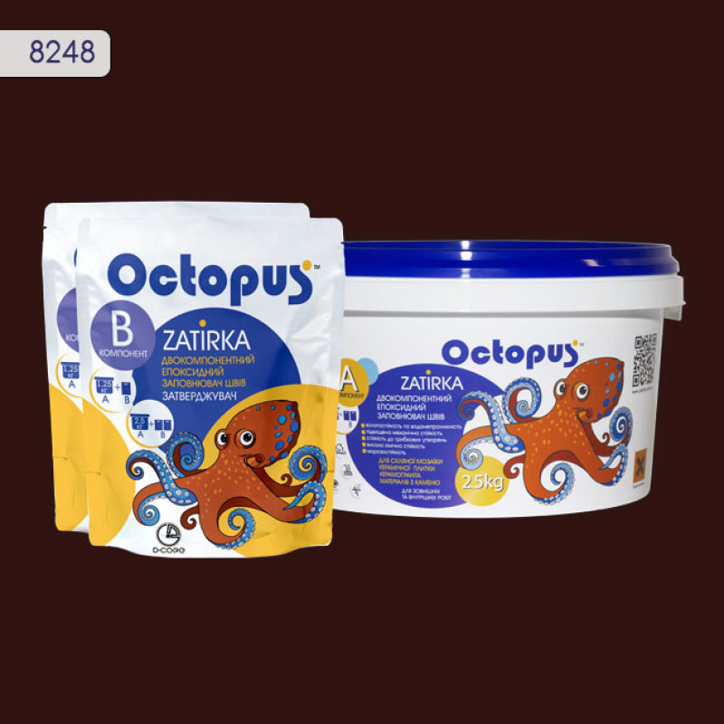 Епоксидна двокомпонентна  фуга Octopus Zatirka колір 8248 2,5 кг (8248-2)