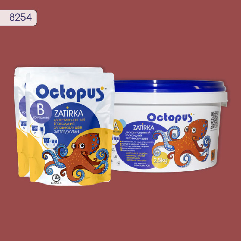 Епоксидна двокомпонентна  фуга Octopus Zatirka колір 8254 2,5 кг (8254-2)