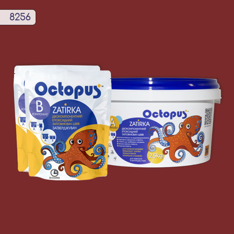 Епоксидна двокомпонентна  фуга Octopus Zatirka колір 8256 2,5 кг (8256-2)