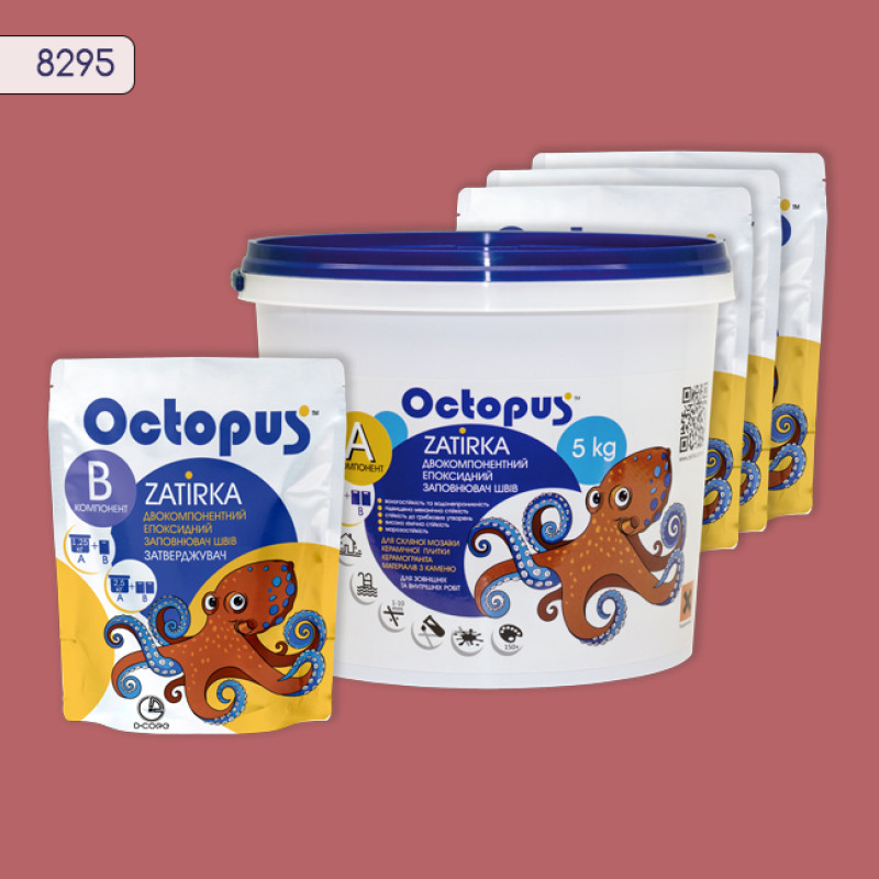 Эпоксидная двухкомпонентная затирка Octopus Zatirka цвет 8295 5 кг (8295-5)