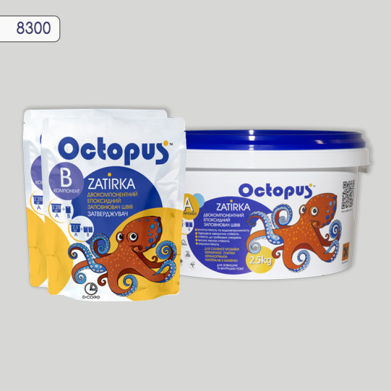 Епоксидна двокомпонентна  фуга Octopus Zatirka колір 8300 2,5 кг (8300-2)