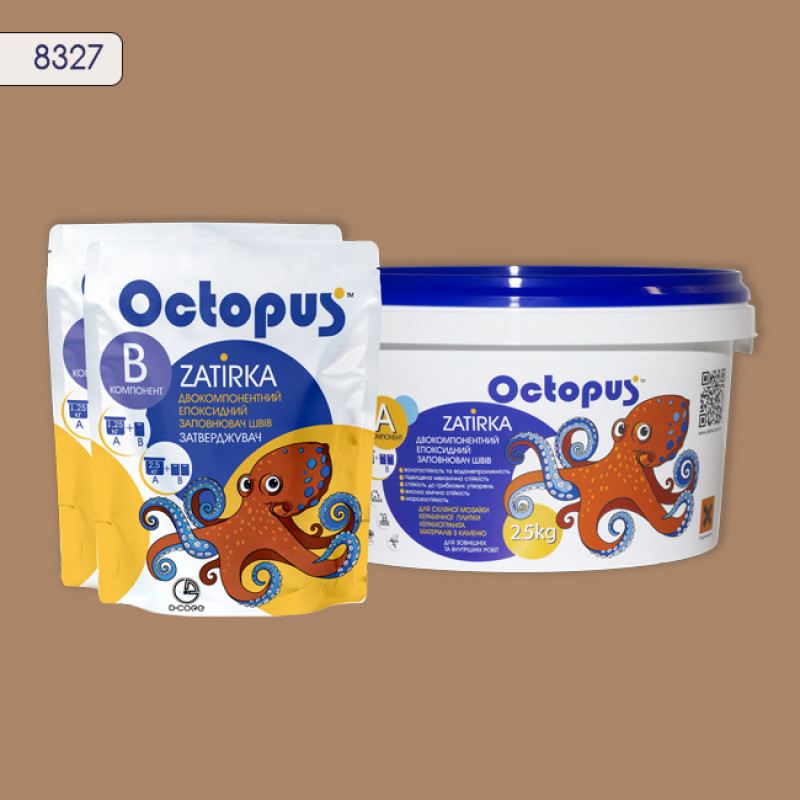 Епоксидна двокомпонентна  фуга Octopus Zatirka колір 8327 2,5 кг (8327-2)