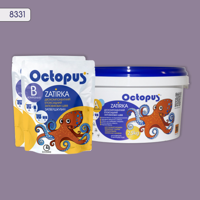 Епоксидна двокомпонентна  фуга Octopus Zatirka колір 8331 2,5 кг (8331-2)