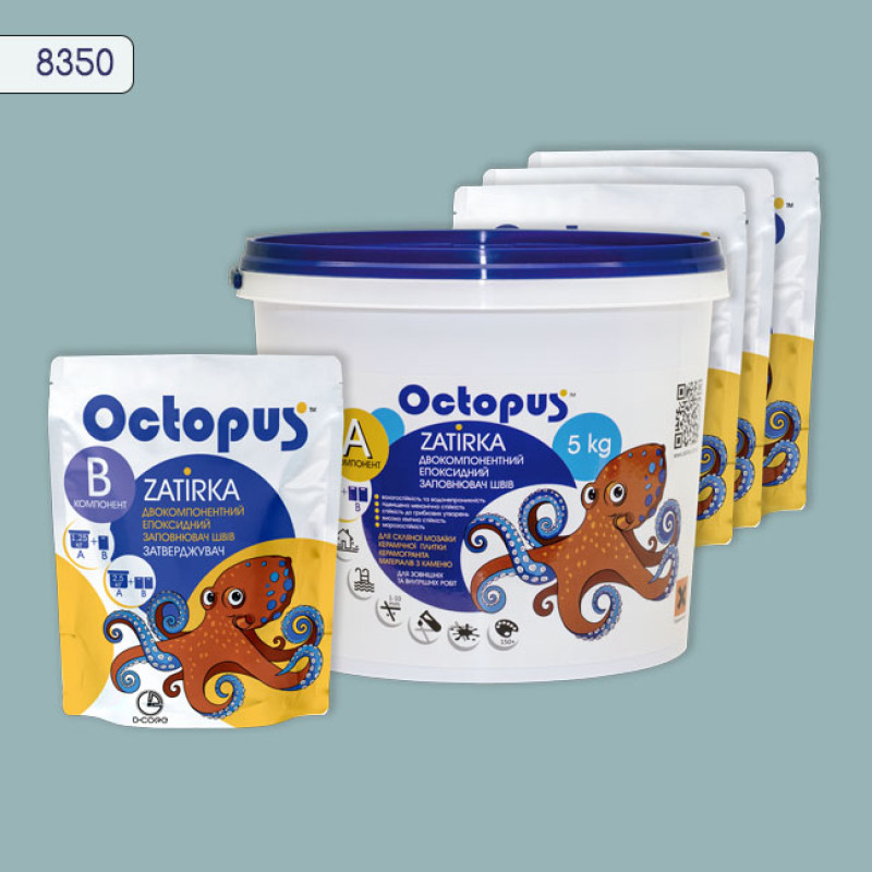 Епоксидна двокомпонентна  фуга Octopus Zatirka колір 8350 5 кг (8350-5)