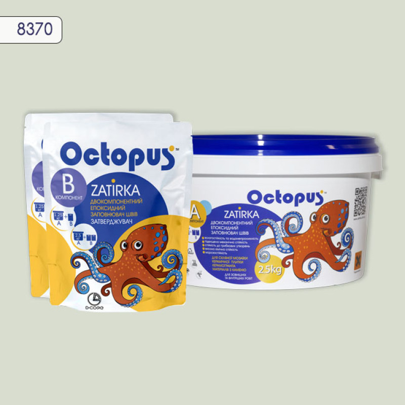 Епоксидна двокомпонентна  фуга Octopus Zatirka колір 8370 2,5 кг (8370-2)