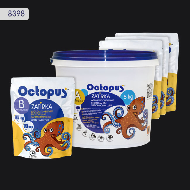 Епоксидна двокомпонентна  фуга Octopus Zatirka колір 8398 5 кг (8398-5)