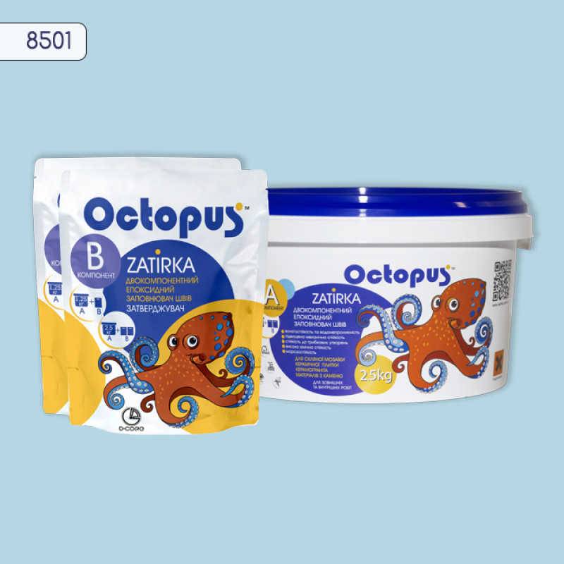 Епоксидна двокомпонентна  фуга Octopus Zatirka колір 8501 2,5 кг (8501-2)