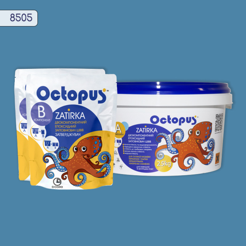 Эпоксидная двухкомпонентная затирка Octopus Zatirka цвет 8505 2,5 кг (8505-2)