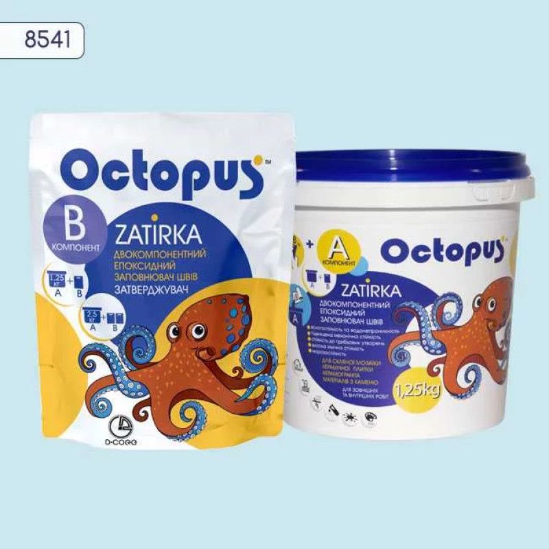 Епоксидна двокомпонентна  фуга Octopus Zatirka колір 8541 1,25 кг (8541-1)