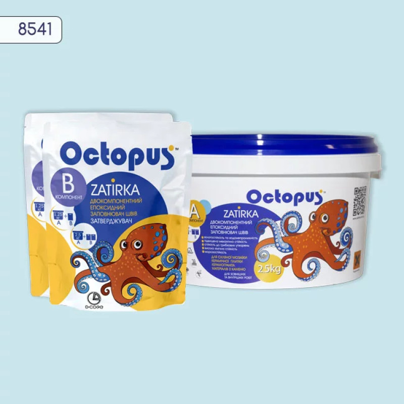 Епоксидна двокомпонентна  фуга Octopus Zatirka колір 8541 2,5 кг (8541-2)