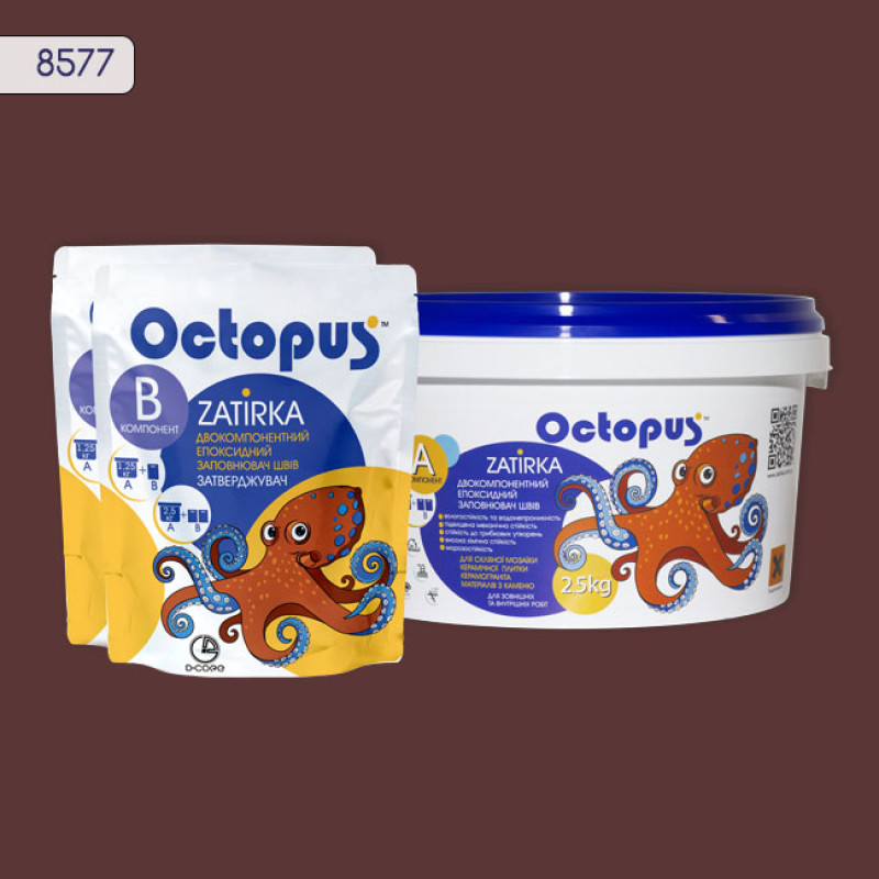 Епоксидна двокомпонентна  фуга Octopus Zatirka колір 8577 2,5 кг (8577-2)