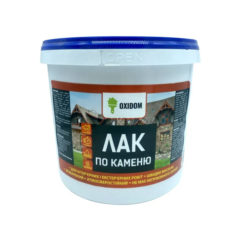 Лак акриловый для камня OxiDom, 1 л, бесцветный, полуматовый (12297102)