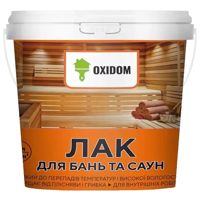 Лак для бань и саун OxiDom WoodLack, 0,75 л, полуматовый (4231)