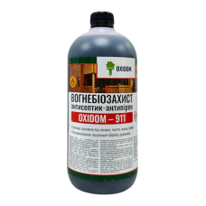 Огнебиозащита (БС-13) OXIDOM-911, бесцветный готовый раствор, 1 л (65722)