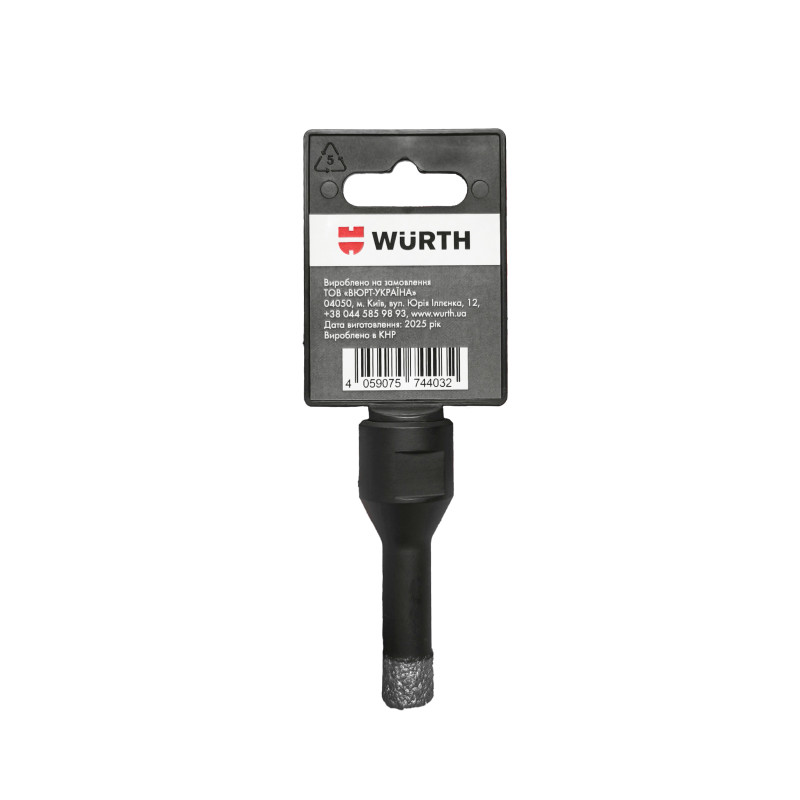 Коронка алмазна Wurth HARD CERAMIC, 12 mm, M14 (1457440012)