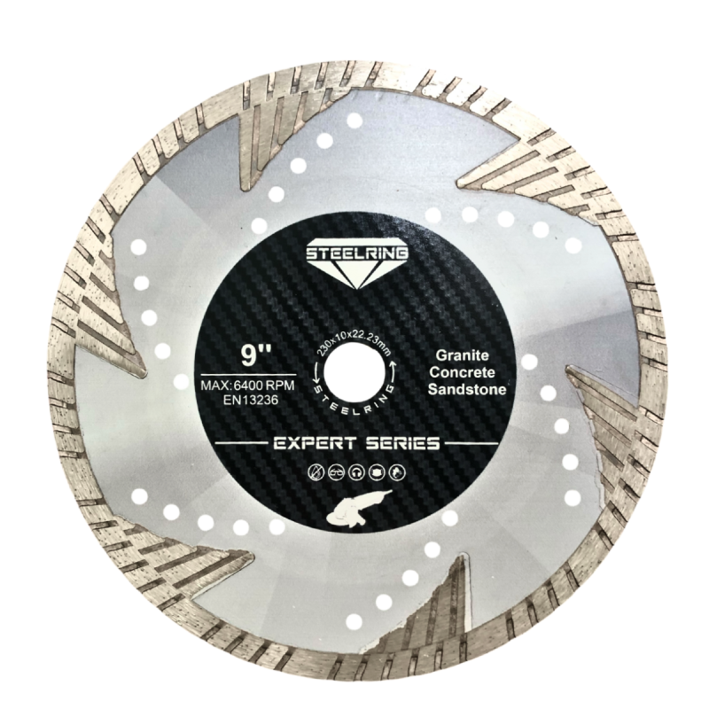Алмазний диск с захисними зубцями STEELRING EXPERT 230x22,23 мм (HPTT230)