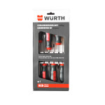 Набор отверток шлиц +РН WURTH RED STRIPE круглый стержень, 6 шт (575194227) – Фото №3