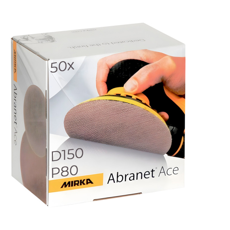 Шліфувальний круг Mirka Abranet  Ace D150/Р80, 50шт (AC24105080)