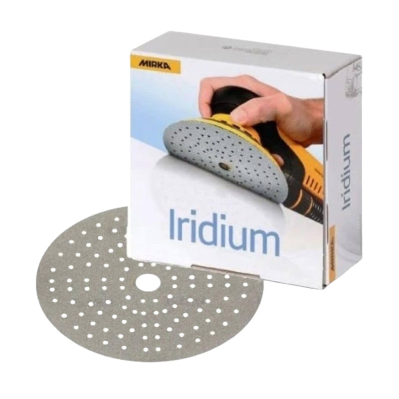 Шлифовальный круг Mirka IRIDIUM 150мм, 121 отверстие, Р120 (246CH09912)