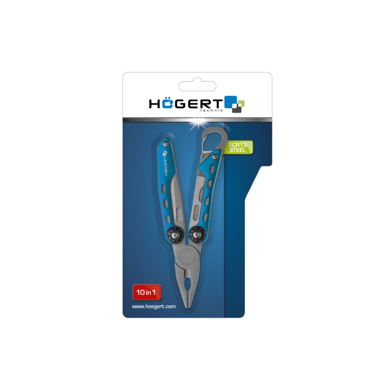 Мультиінструмент Hoegert 10 в 1 (HT1P070)