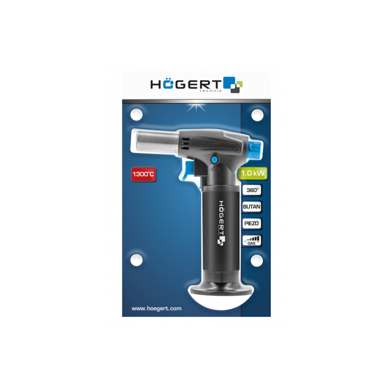 Газовая горелка HOEGERT с пьезоподжигом (HT2C509)