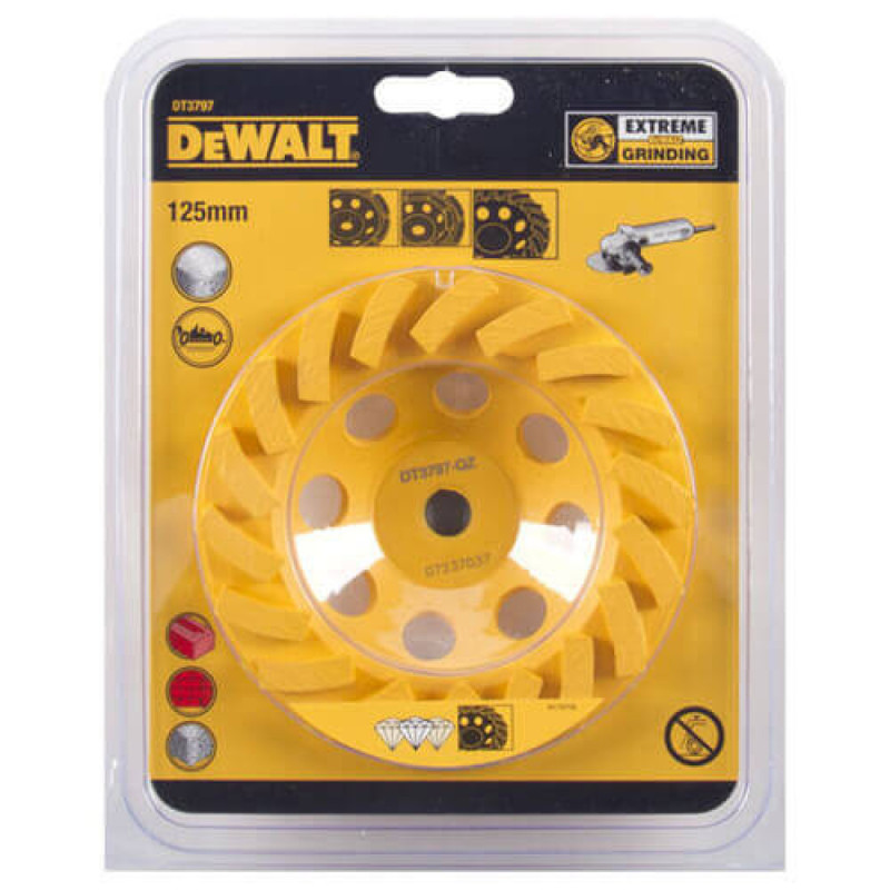 Фреза алмазна для шліфування бетону 125 мм, DeWALT (DT3797)