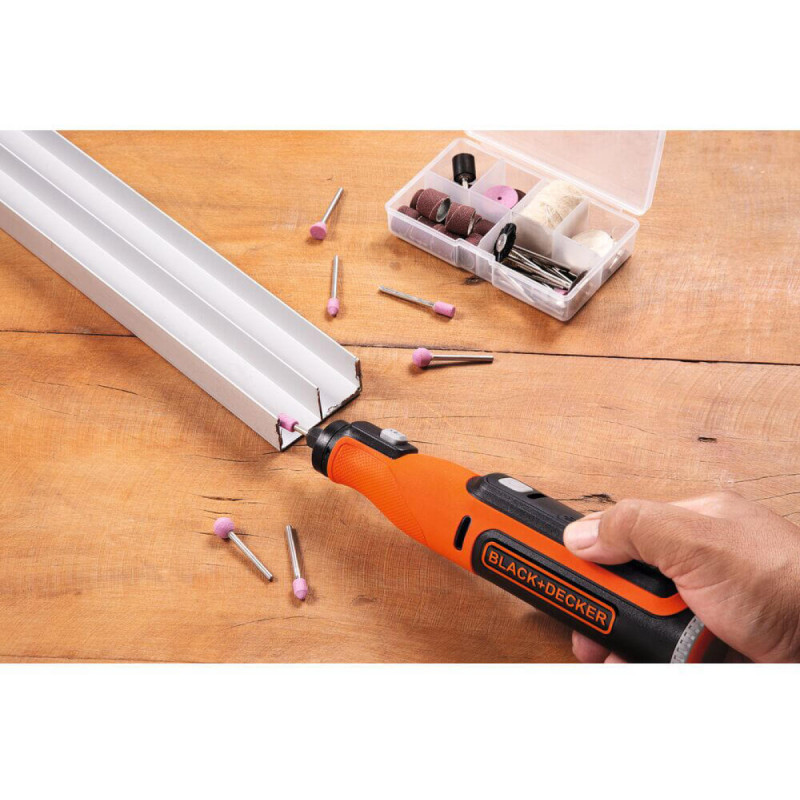 Аккумуляторный многофункциональный инструмент (гравер) BLACK+DECKER (BCRT8I)