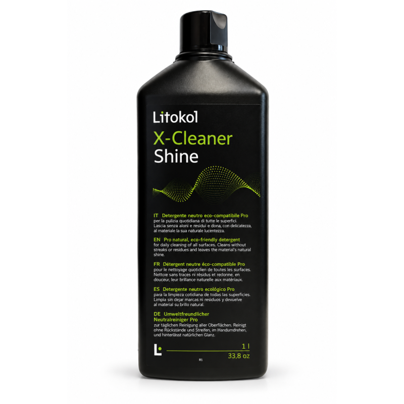 Нейтральний екологічний миючий засіб з антивідблисками, Litokol X-Cleaner Shine, 1 л. (XCLSH0121)