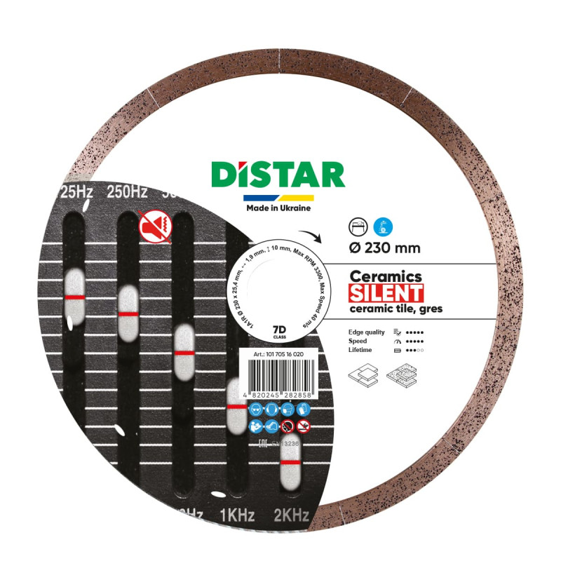Круг алмазний вiдрiзний 1A1R 230x25,4 Ceramic Silent (10170516020)