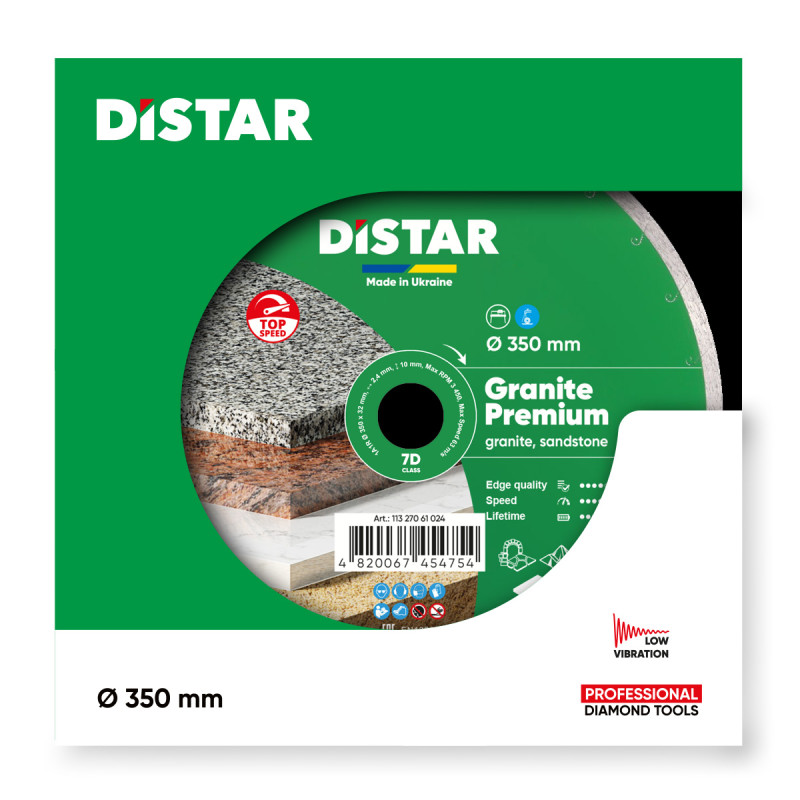 Круг алмазный отрезной 1A1R 350x32 Granite Premium (11327061024)