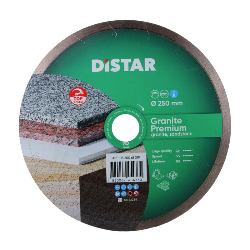 Круг алмазний вiдрiзний 1A1R 250 Granite Premium (11320061019)