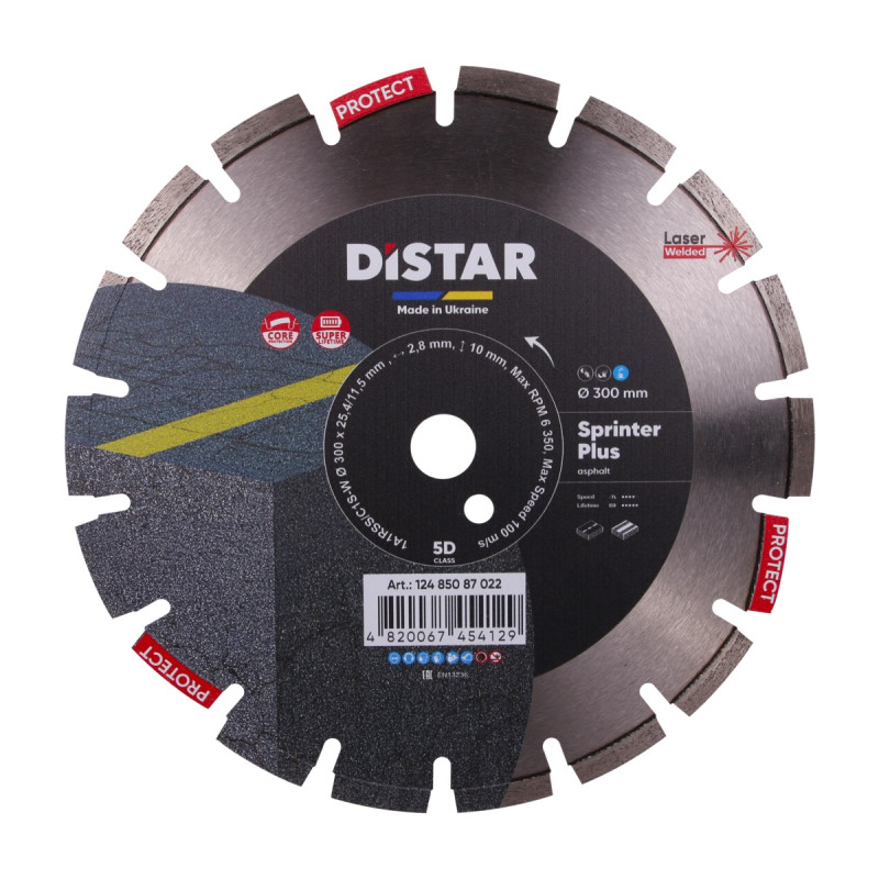 Круг алмазний вiдрiзний 1A1RSS 300 Sprinter Plus (12485087022)
