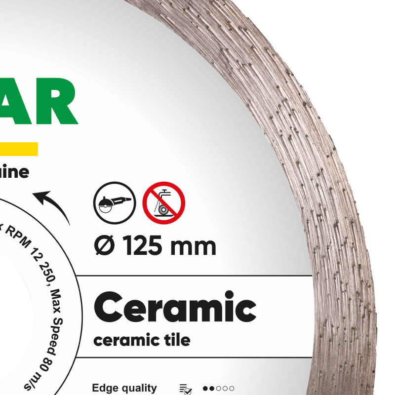 Круг алмазный отрезной 1A1R 125 Ceramic (10170085073)