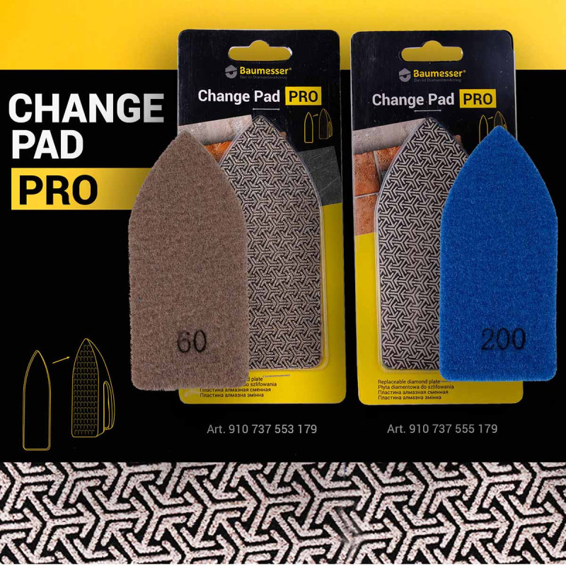 Пластина-липучка змінна алмазна CHANGE PAD PRO #200 (910737555179)