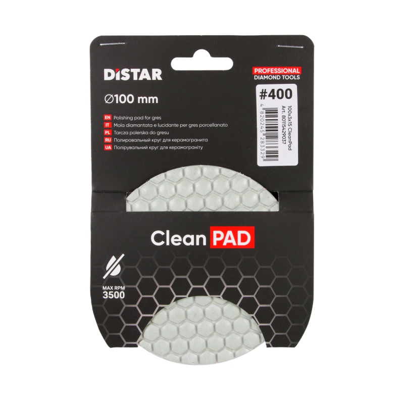 Круг алмазный полировальный 100x3x15 CleanPad #400 (80115429037)