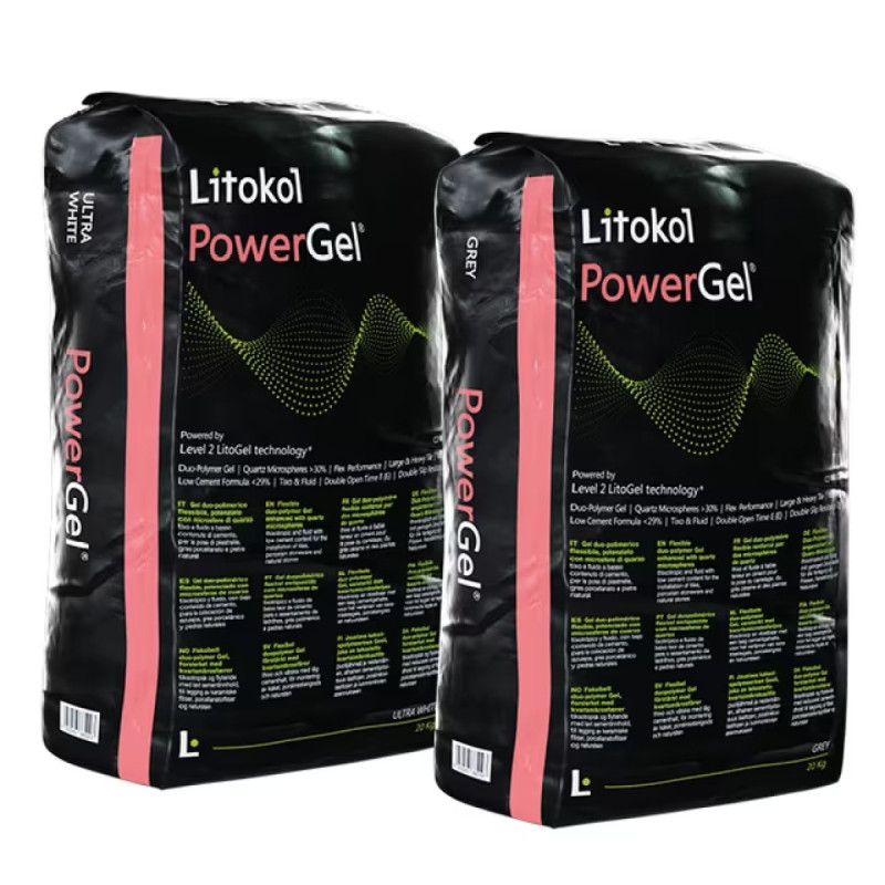Клей для плитки Litokol K55 Power Gel 20 кг, белый (PWRGB0020)
