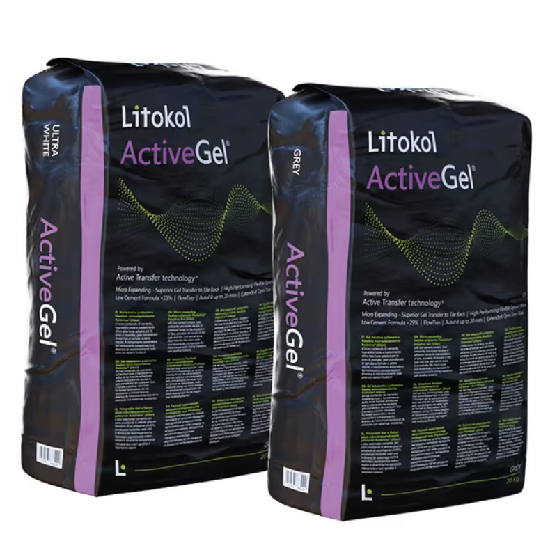 Клей для плитки Litokol K80 Active Gel 20 кг, білий (ACTGB0020)