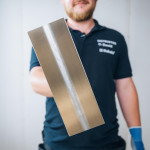 Шпатель-гладилка Kubala из нержавеющей стали, Master Line XL GOLD, 120x350 мм (0491) – Фото №5