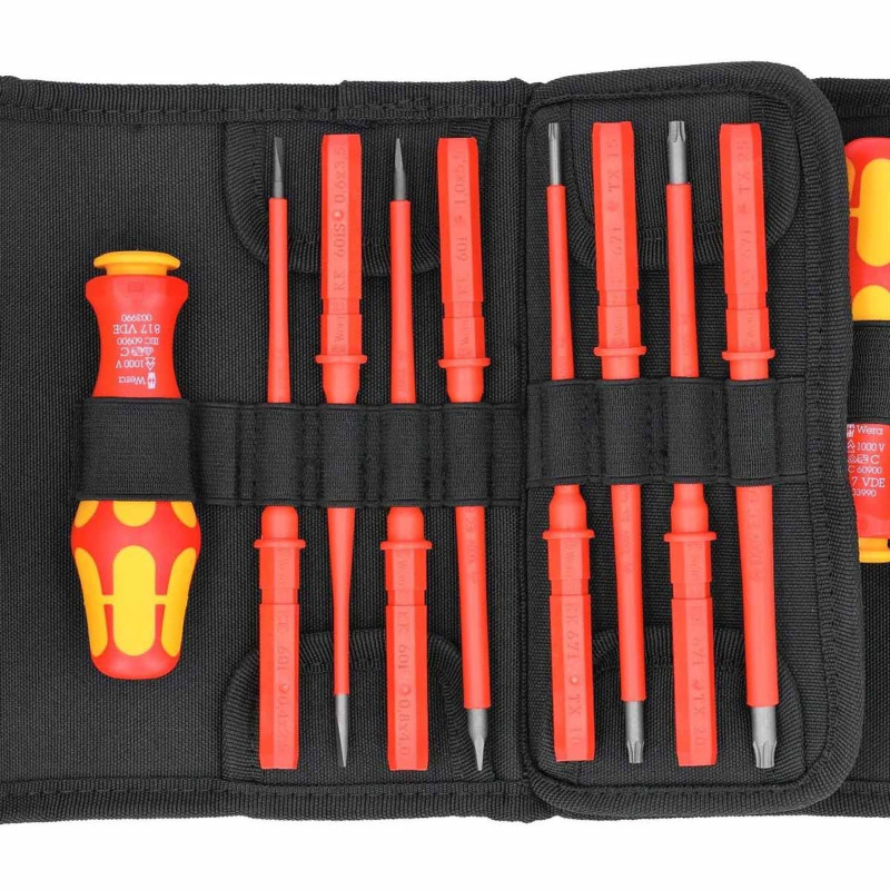 Отвертка с сменными насадками WERA Kraftform Kompakt VDE 17 Universal 1 Tool Finder (05006611001)