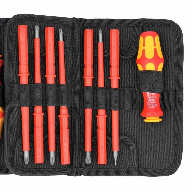 Отвертка с сменными насадками WERA Kraftform Kompakt VDE 17 Universal 1 Tool Finder (05006611001)