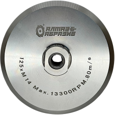 Держатель алюминиевый для шлифовальных дисков с липучкой 125 мм М14 (05088)