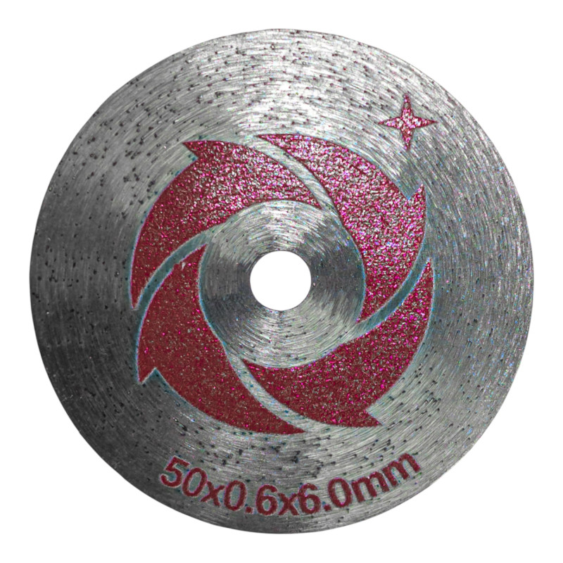 Диск алмазный D50 цельнопеченый 0.6 x 6 мм (07732)
