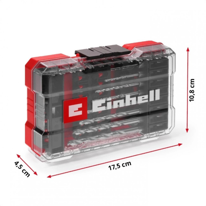 Набор бит головок и сверл по металлу Einhell M-CASE 39 шт (108773)