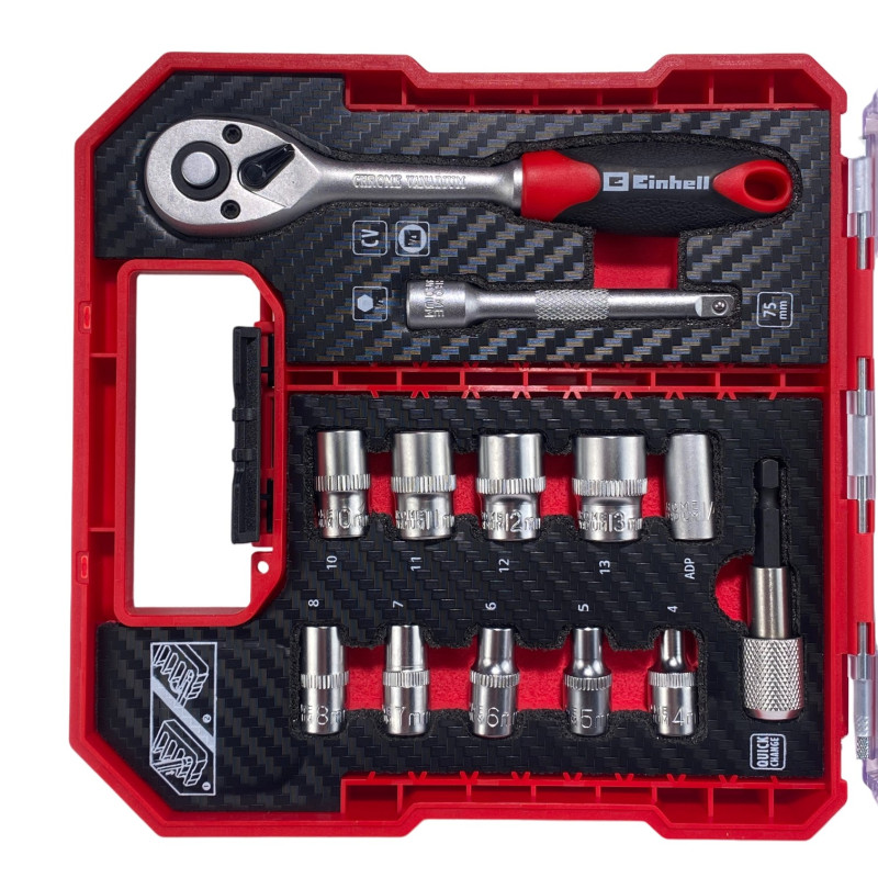 Набор бит и головок с трещоткой Einhell L-Case 37 шт. (109022)