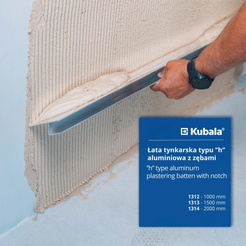 Штукатурная гладилка с зубцами Kubala 1500мм (1313)